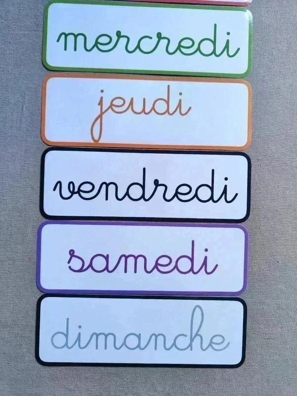 Cursive weekdays posters – photo 3